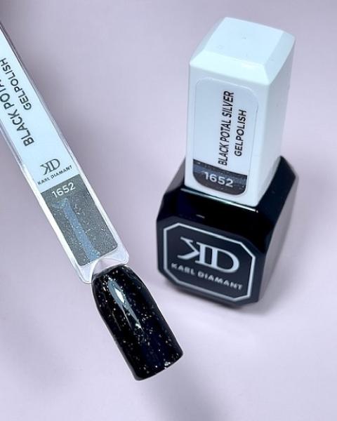 Karl Diamant Gelpolish Black Potal Silver 11 ml